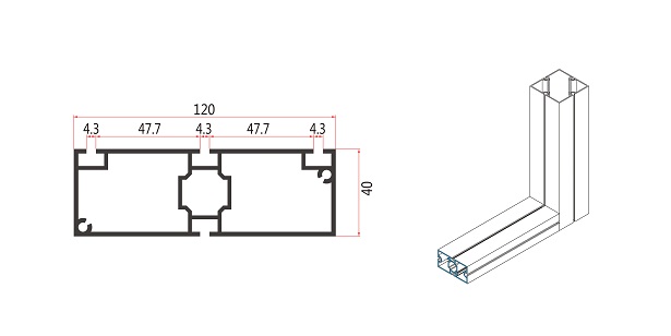 40X120方柱-M1200